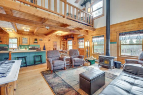 Adorable Black Hawk Mountain Log Cabin Fire Pit